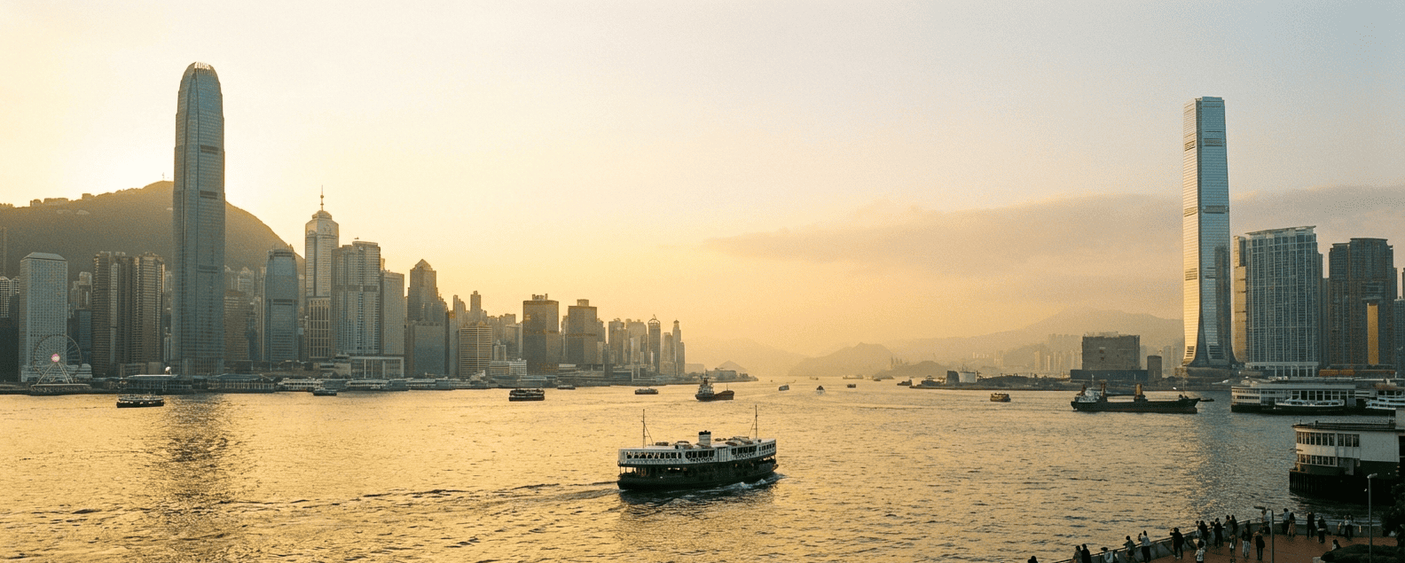 Hong Kong Victoria Harbour skyline