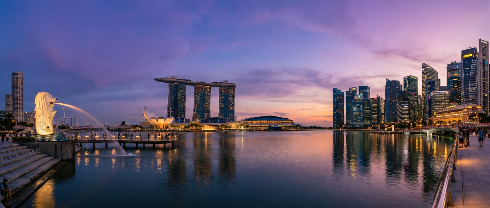 Singapore Marina Bay skyline
