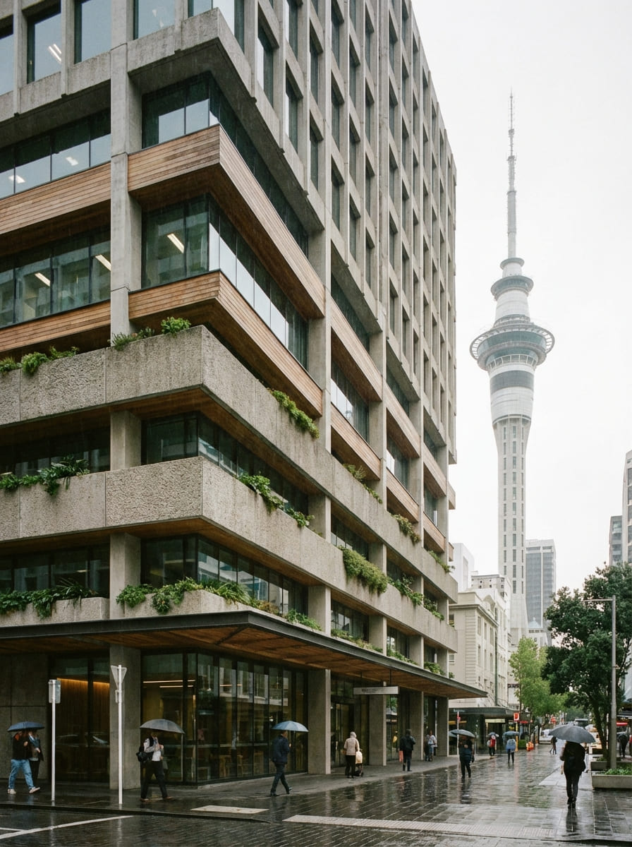 Auckland CBD with Sky Tower