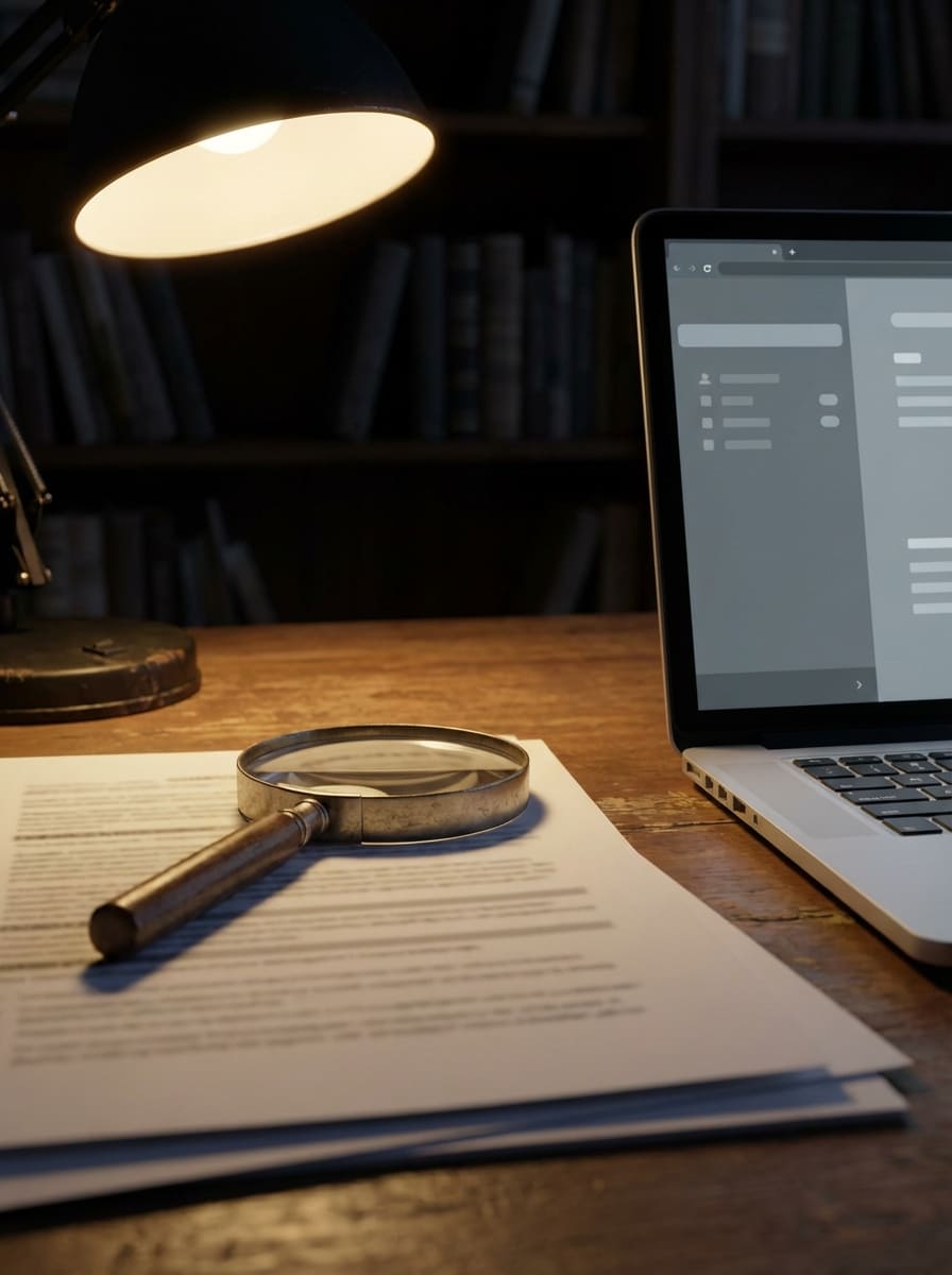 Document review with magnifier